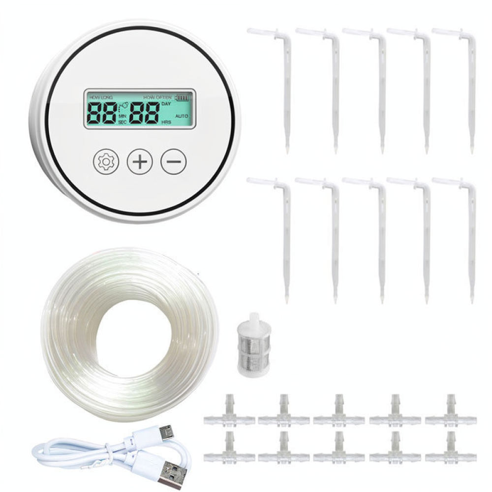 Indoor Garden Kit - 자동 점적 관수 장치, 스마트 타이머,