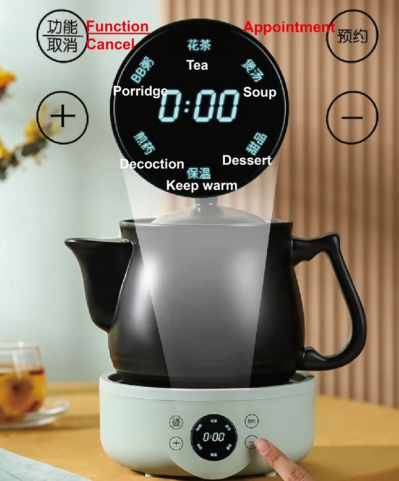 1.8L 홈 스마트 분할 세라믹 한약 냄비 건강 냄비  - Smart Pot 리뷰 및 가격