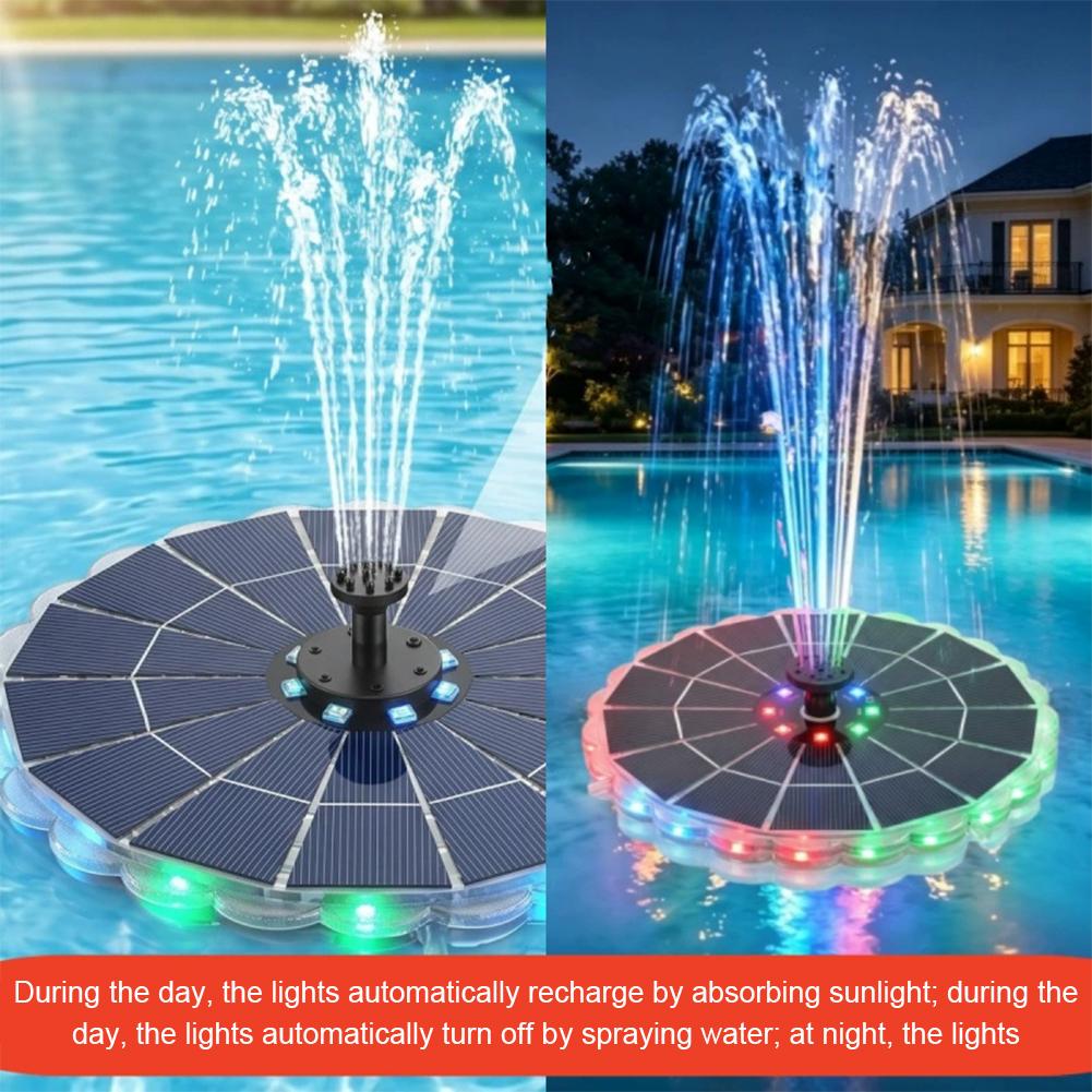 3.5W 야외용 태양광 분수 펌프 키트 7개 노즐 7색 - Indoor Garden Kit 리뷰 및 가격
