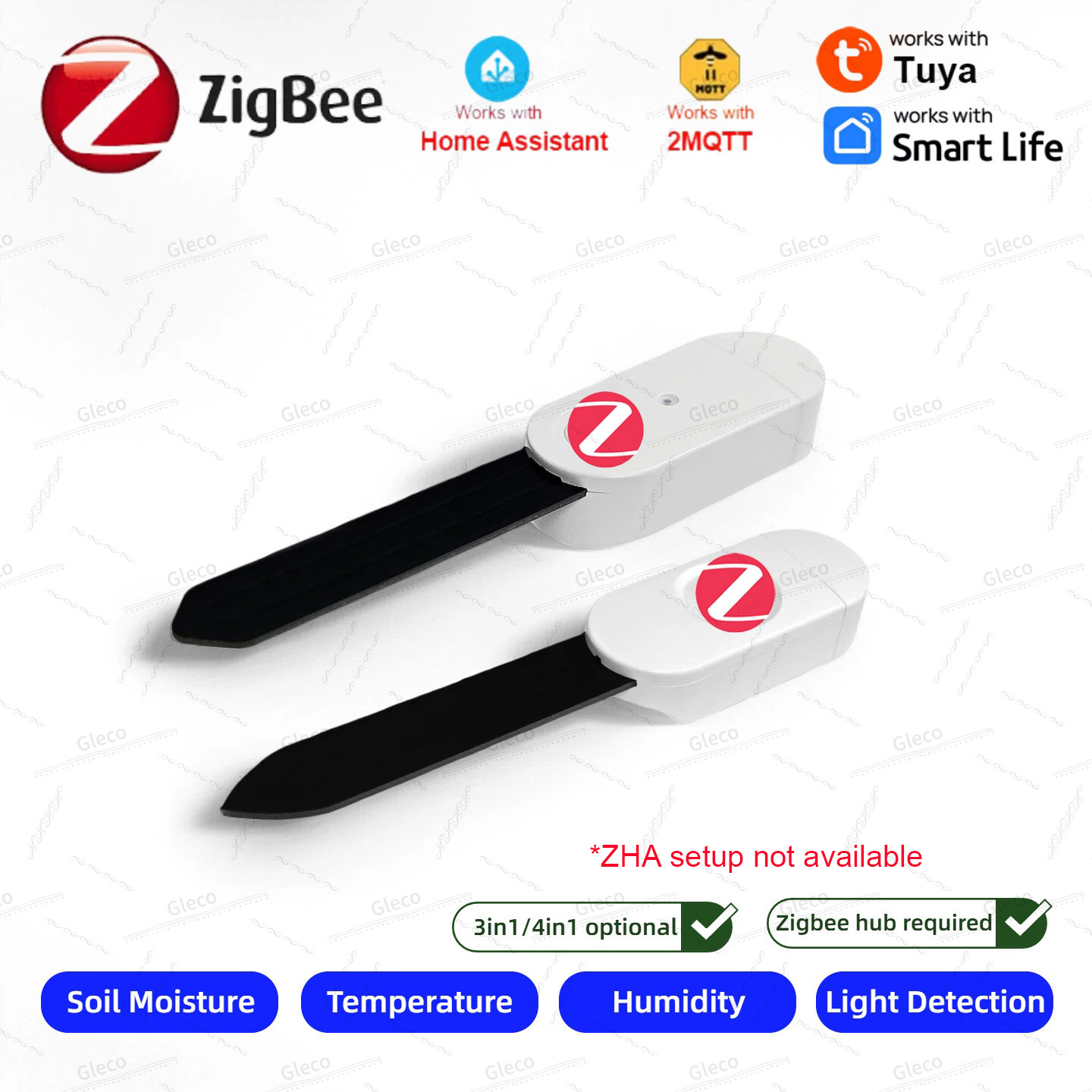 Zigbee 토양 수분 센서 미터 온도 습도 비옥도 광 - Plant Monitor 리뷰 및 가격