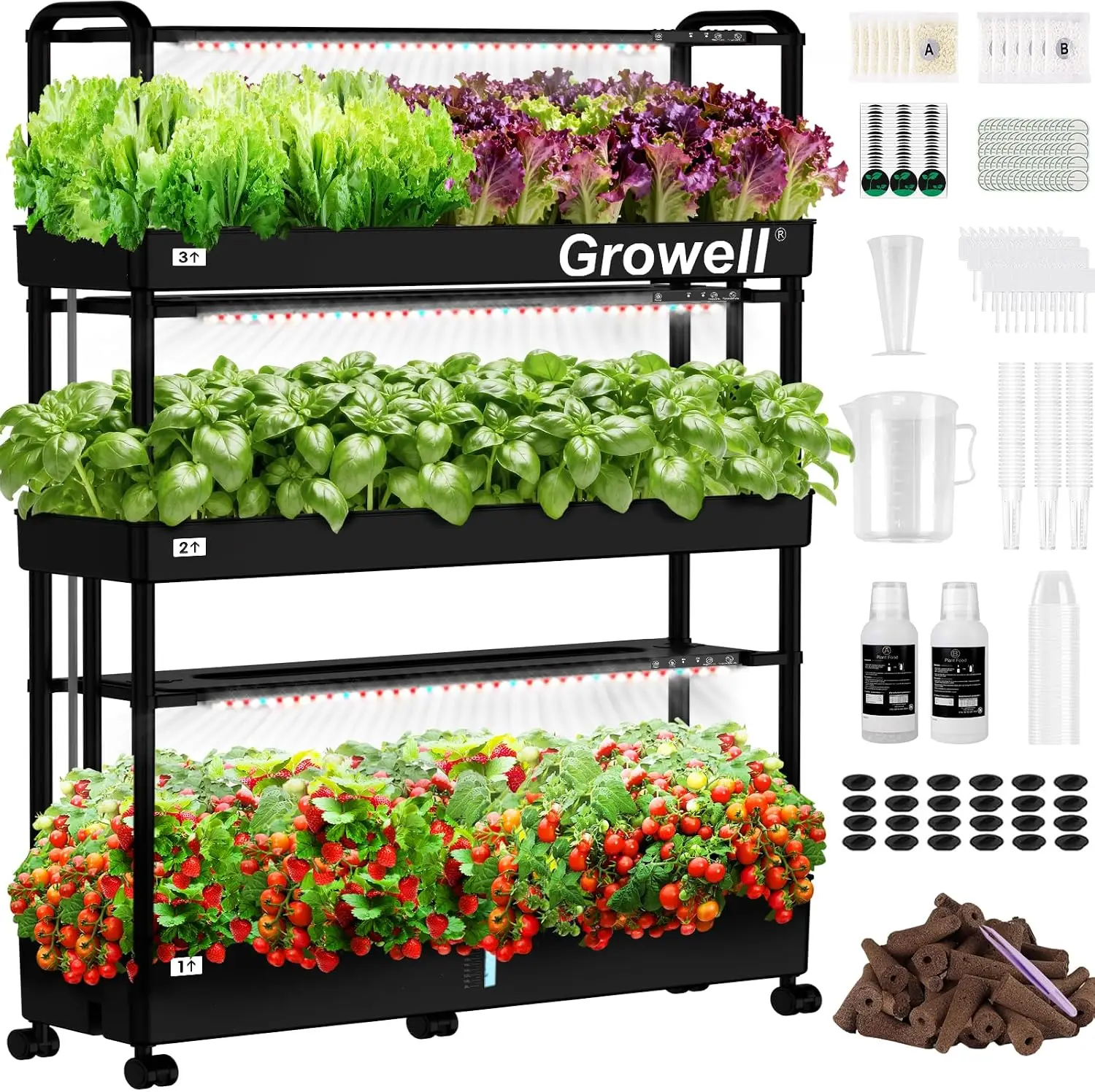 대형 수경재배 시스템 키트, 90개의 화분이 있는 수직 - Indoor Garden Kit 리뷰 및 가격